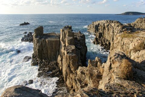 東尋坊。所在地は福井県坂井市。