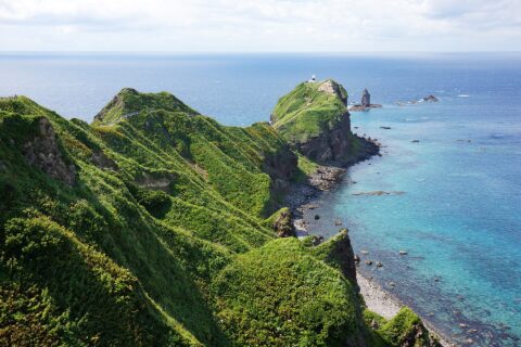 Cape Kamui in Shakotan, Hokkaido prefecture, Japan.