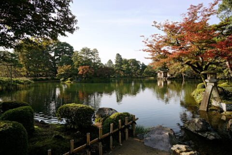 兼六園。 所在地は石川県金沢市。