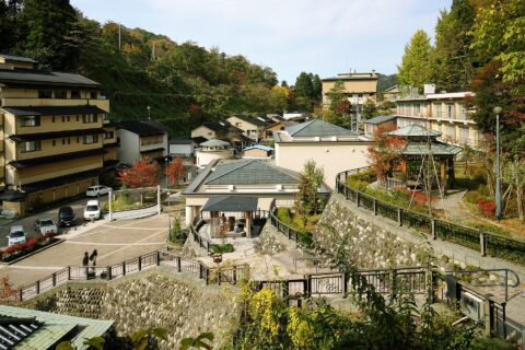 湯涌温泉。 所在地は石川県金沢市。