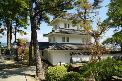 島原城。 所在地は長崎県島原市。