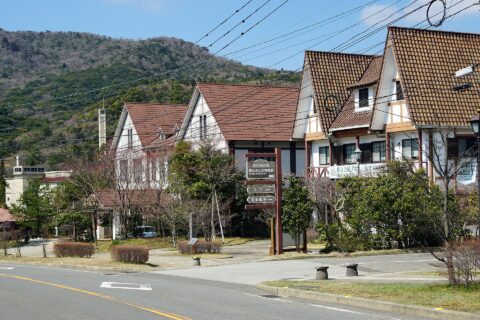 ​雲仙温泉街。 所在地は長崎県雲仙市。