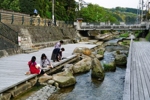 玉造温泉にて。 所在地は島根県松江市。