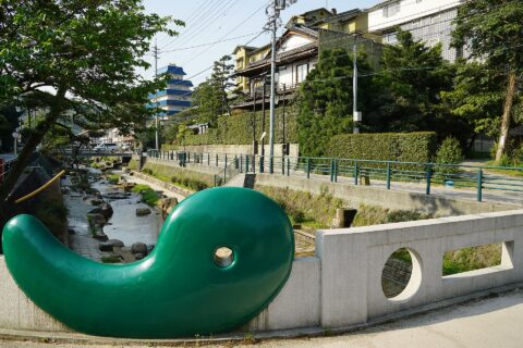 玉造温泉にて。 所在地は島根県松江市。