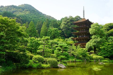 Rurikō-ji in Yamaguchi, Yamaguchi prefecture, Japan.