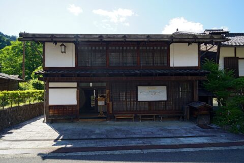 ​妻籠宿にて。 所在地は長野県南木曽町。