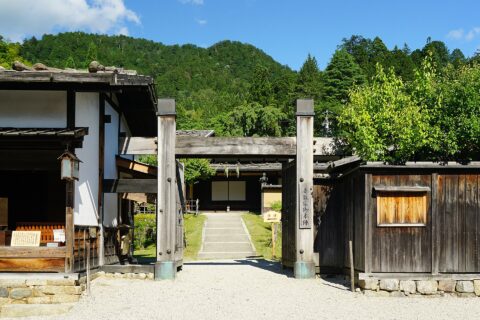 ​妻籠宿にて。 所在地は長野県南木曽町。