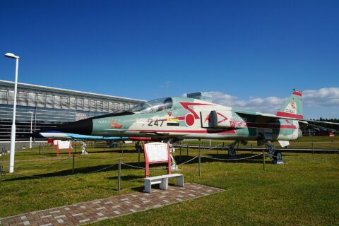 ​青森県立三沢航空科学館にて。 所在地は青森県三沢市。