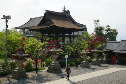 善光寺。所在地は長野県長野市。