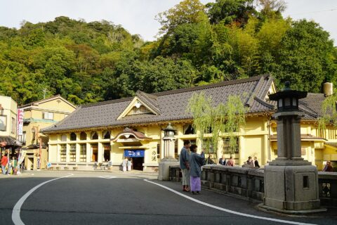 城崎温泉にて。 所在地は兵庫県豊岡市。