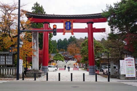 盛岡八幡宮。所在地は岩手県盛岡市。