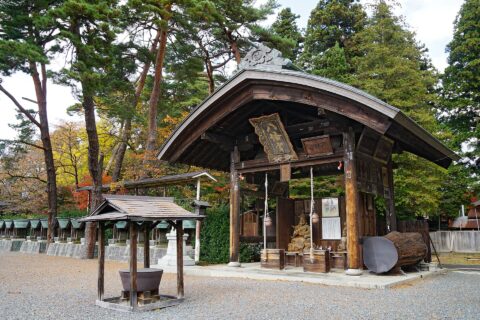 Morioka Hachimangū in Morioka, Iwate prefecture, Japan