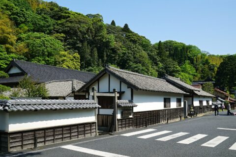 石見銀山資料館（大森代官所跡）。所在地は島根県大田市。ユネスコ世界文化遺産「石見銀山遺跡とその文化的景観」の一部。