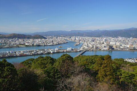 At Mt. Godaisan in Kochi City, Kochi prefecture, Japan