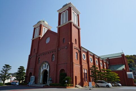 カトリック浦上教会。 所在地は長崎県長崎市。