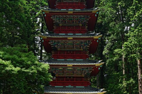 日光東照宮にて。所在地は栃木県日光市。