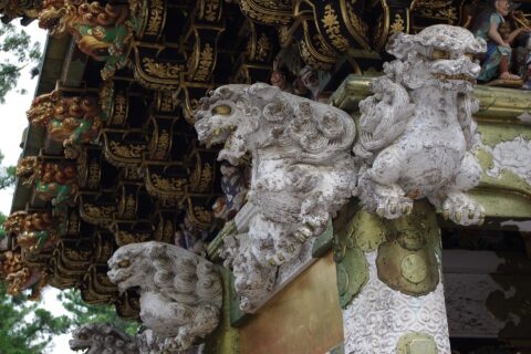 Carvings on Yōmeimon Gate at Tōshō-gū Shrine in Nikko