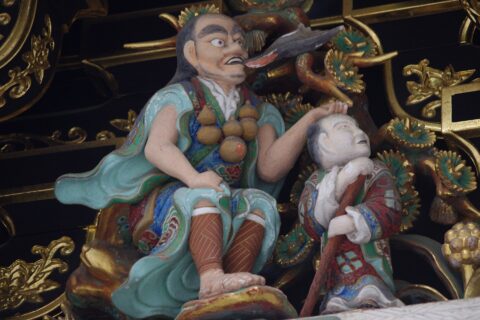 Carvings on Yōmeimon Gate at Tōshō-gū Shrine in Nikko