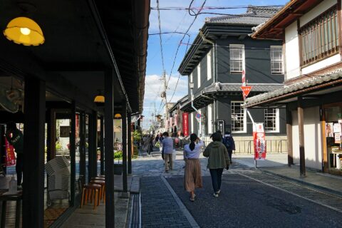 At Kurokabe Square in Nagahama, Shiga prefecture, Japan
