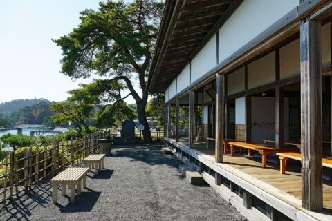 観瀾亭にて。 所在地は宮城県松島町。