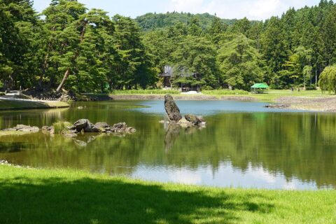 毛越寺。所在地は岩手県平泉町。