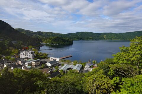 元箱根にて。所在地は神奈川県箱根町。