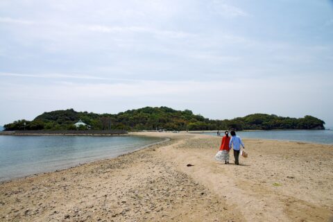 The Angel Road of Shōdo Island, Tonosho, Kagawa prefecture, Japan