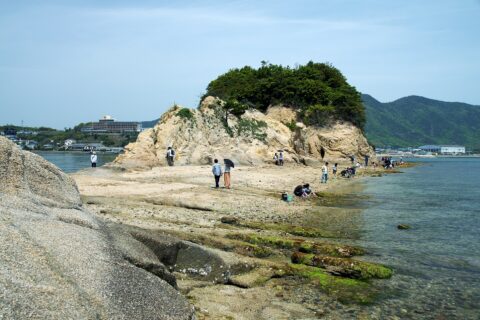 The Angel Road of Shōdo Island, Tonosho, Kagawa prefecture, Japan