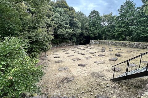 Ruins of castle tower of Azuchi Castle