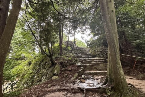 Ruins of castle tower of Azuchi Castle