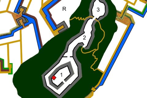 Layout of old Marakami castle