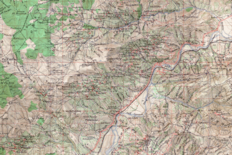 Carte d'état-major de la Région de Sidi-Aïch.