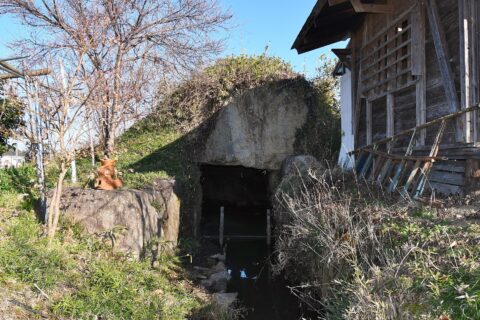 茅原狐塚古墳 石室開口部