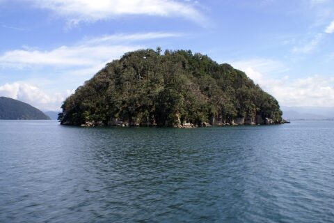 Chikubu Island (Chikubu-jima) in Nagahama, Shiga, Japan