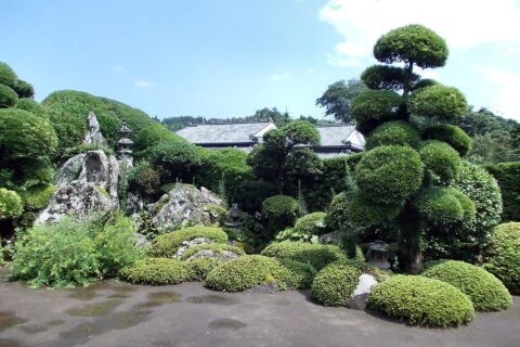 知覧武家屋敷内の庭園