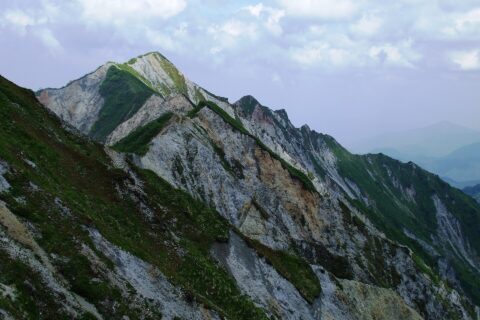 The view of the highest peak of Mount Daisen.