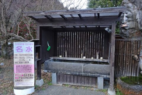 名水百選「白山川」湧水口