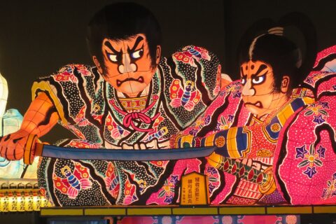 Float at Nebuta Museum Wa-rasse
