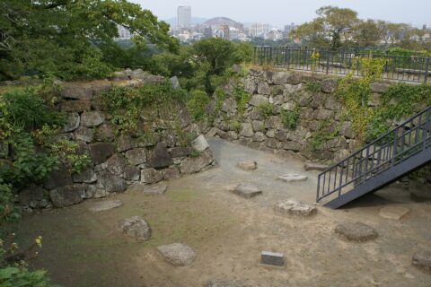 福岡城天守台礎石