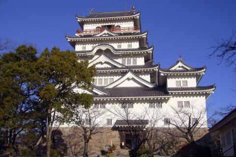 Fukuyama Castle "Tenshu" in Fukuyama, Hiroshima prefecture, Japan