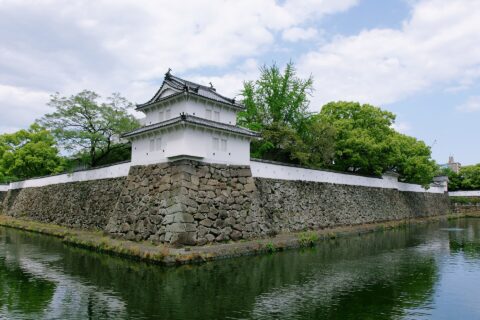 Funai Castle in Oita, Oita prefecture, Japan