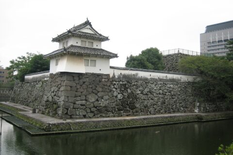 photo of Funai Castle Hitojichi-yagura and Base of The Keep Tower in Honmaru