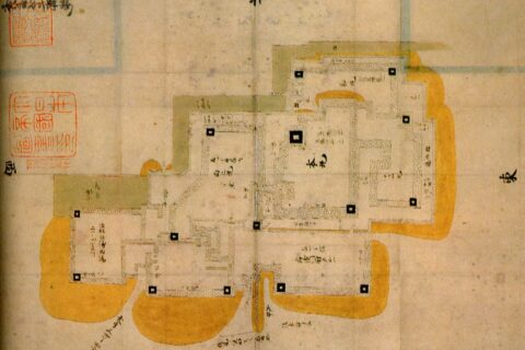 伏見城縄張図