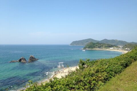 二見ヶ浦公園聖地の展望台より望む二見ヶ浦