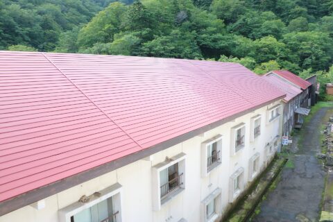 Geto Hot spring Motoyu Passage of the lodging buildings.