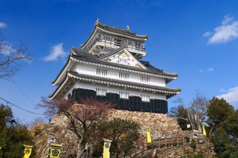 岐阜城の復興天守閣（南側）