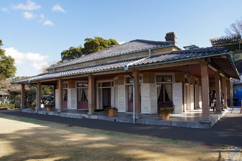 グラバー園の旧リンガー住宅。長崎県長崎市。
