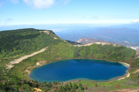 Goshikinuma on Mt. Issaikyō in Fukushima, Fukushima