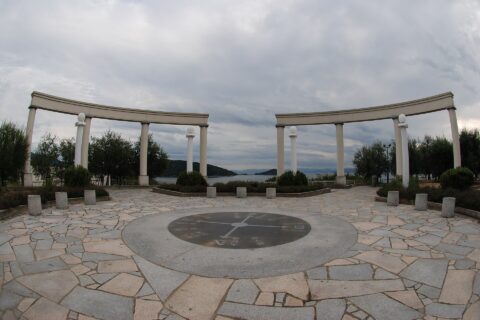 Shodoshima Olive Park: Greek style agora at Shodo-shima olive park