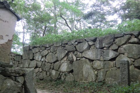 指月山にある萩城詰丸跡（山口県萩市）